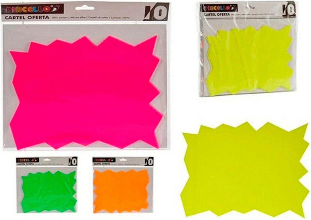 Pincello Promotiestickers 25 Cm Papier Groen 10 Stuks