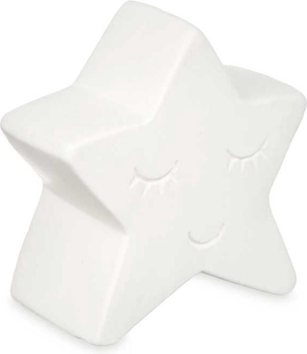 Pincello spaarpot keramiek ster 12,8 cm creatief speelgoed.