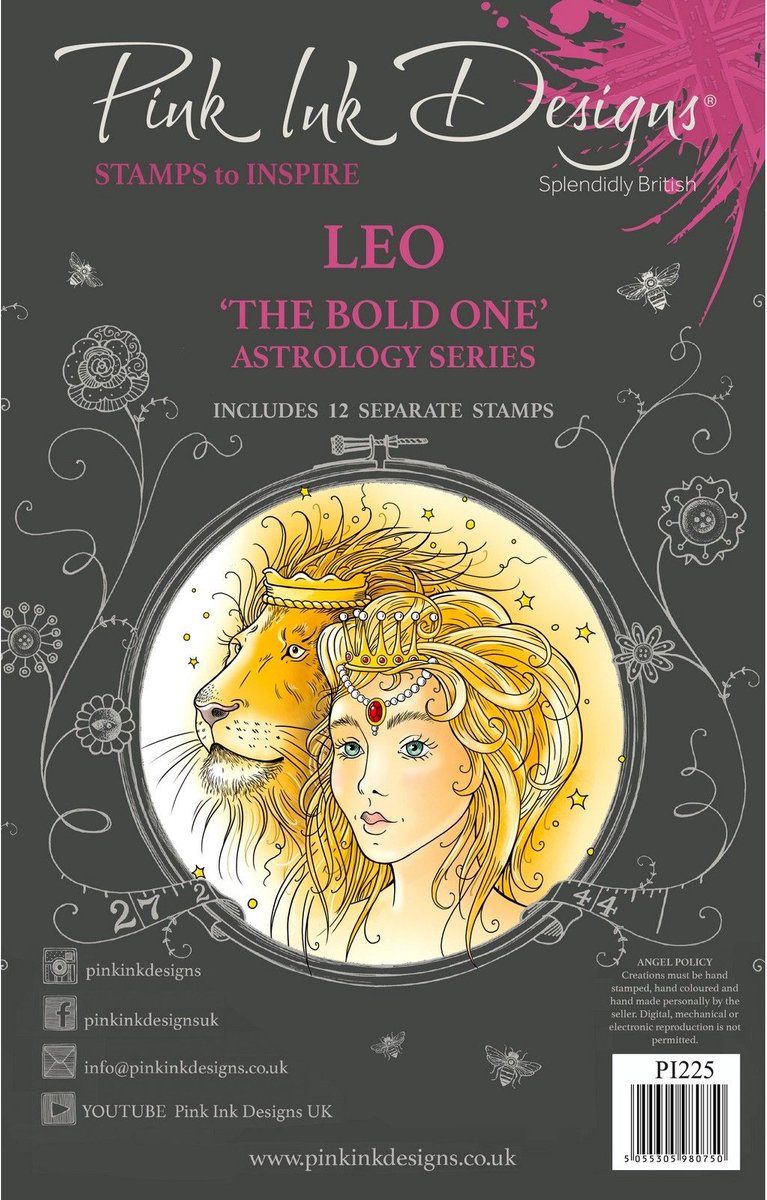 Pink Ink Designs • Astrology Series Clear Stempels Leo The Bold One