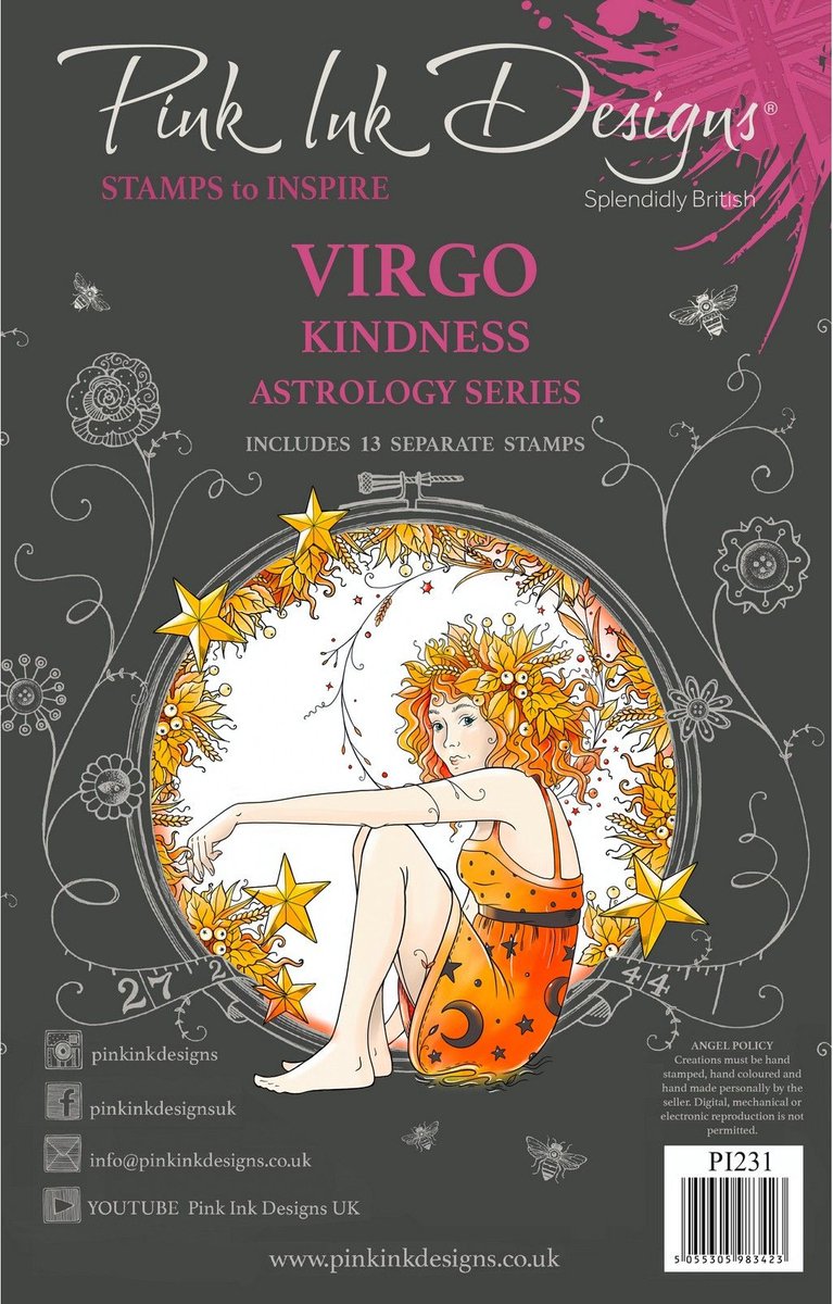 Pink Ink Designs • Astrology Series Clear Stempels Virgo Kindness
