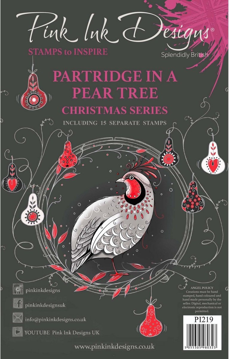 Pink Ink Designs • Christmas Series Clear Stempels Partridge In A Pear Tree