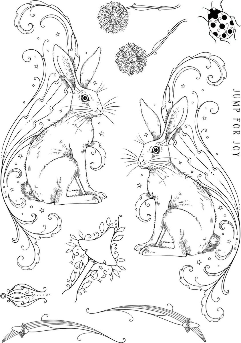 Pink Ink Designs • Fauna Series Clear Stamp Set Heavenly Hare