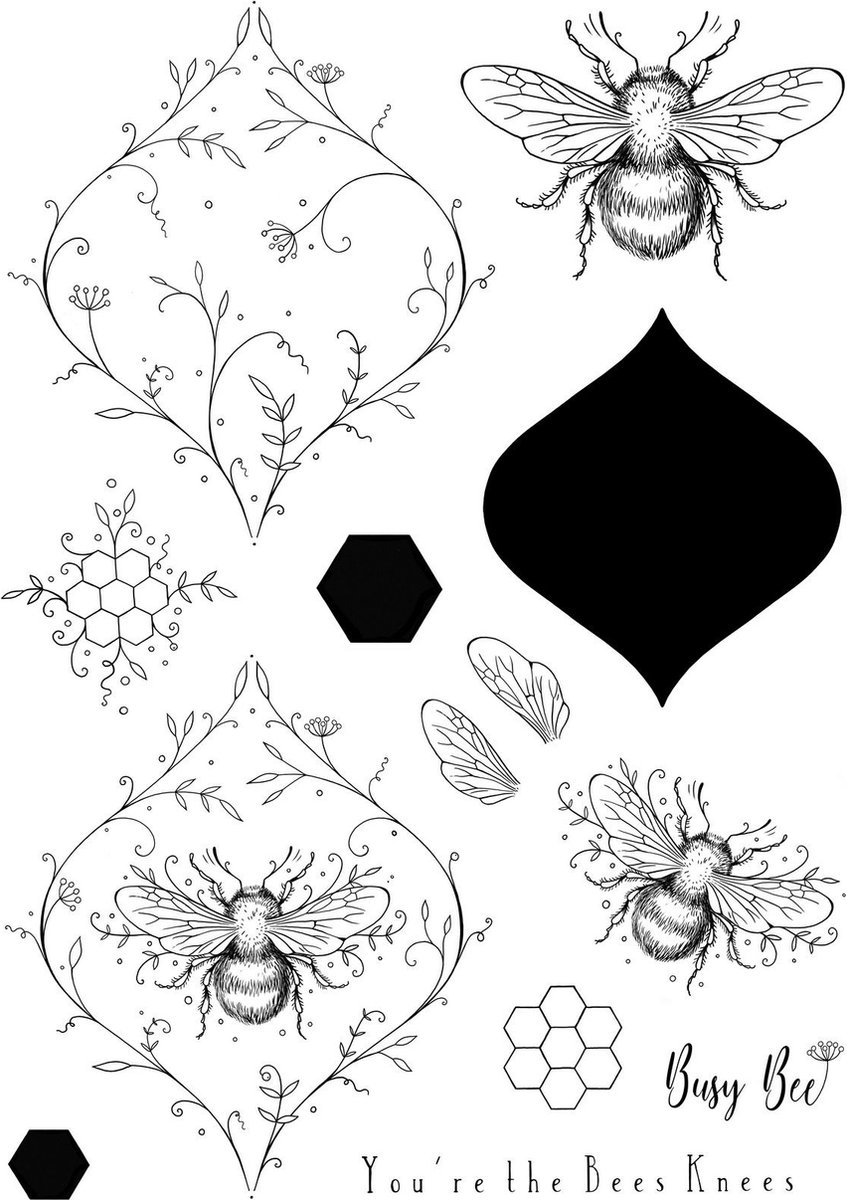 Pink Ink Designs • Wings Series Clear Stamp Set Flight of the Bumblebee