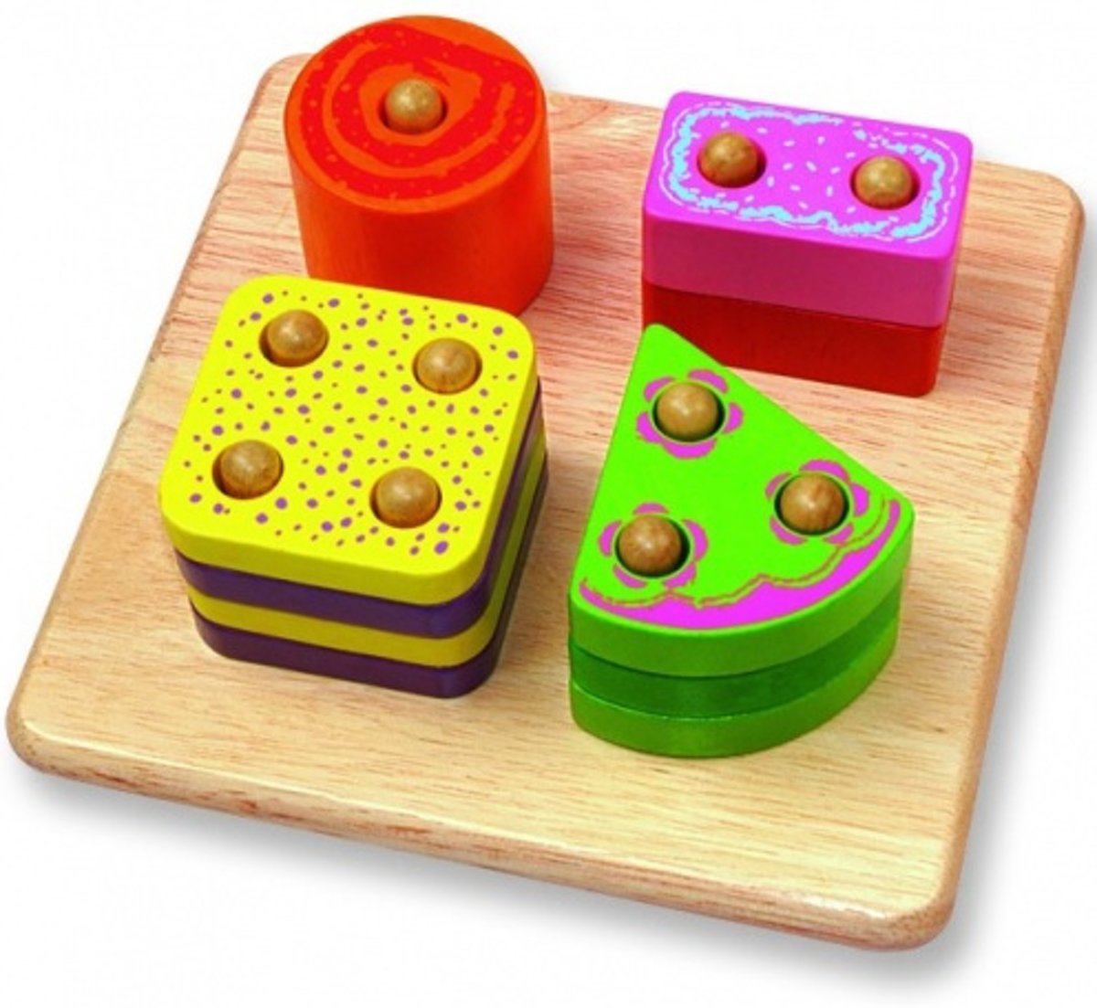 Pintoy Houten tel en vormenpuzzel