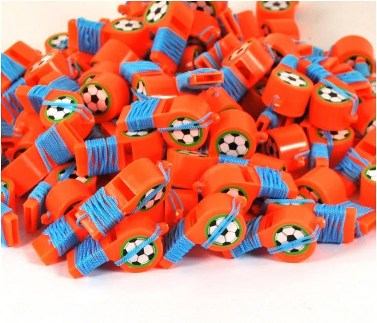 100 stuks voetbal fluitjes
