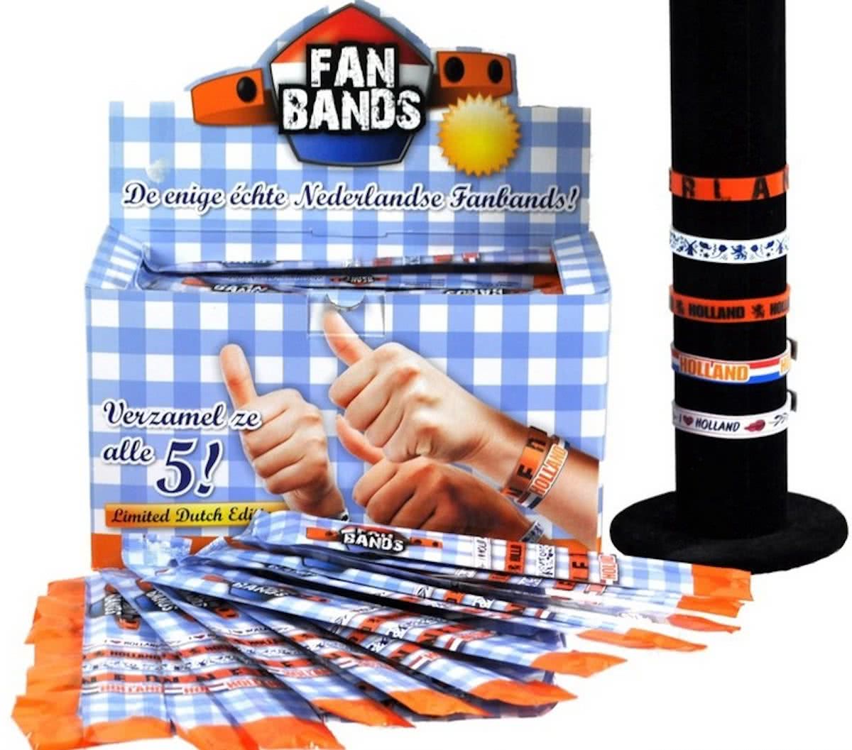 160 stuks FAN BANDS / HOLLAND ARMBANDEN
