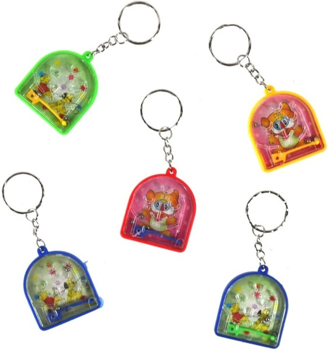 Sleutelhangers flipperspel 12 stuks
