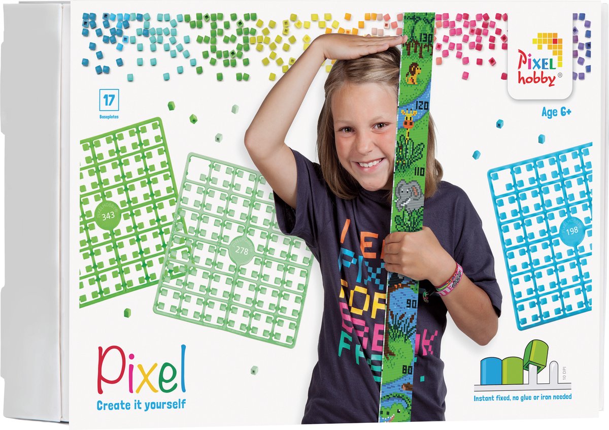 Pixel hobby groeimeter - Jungle