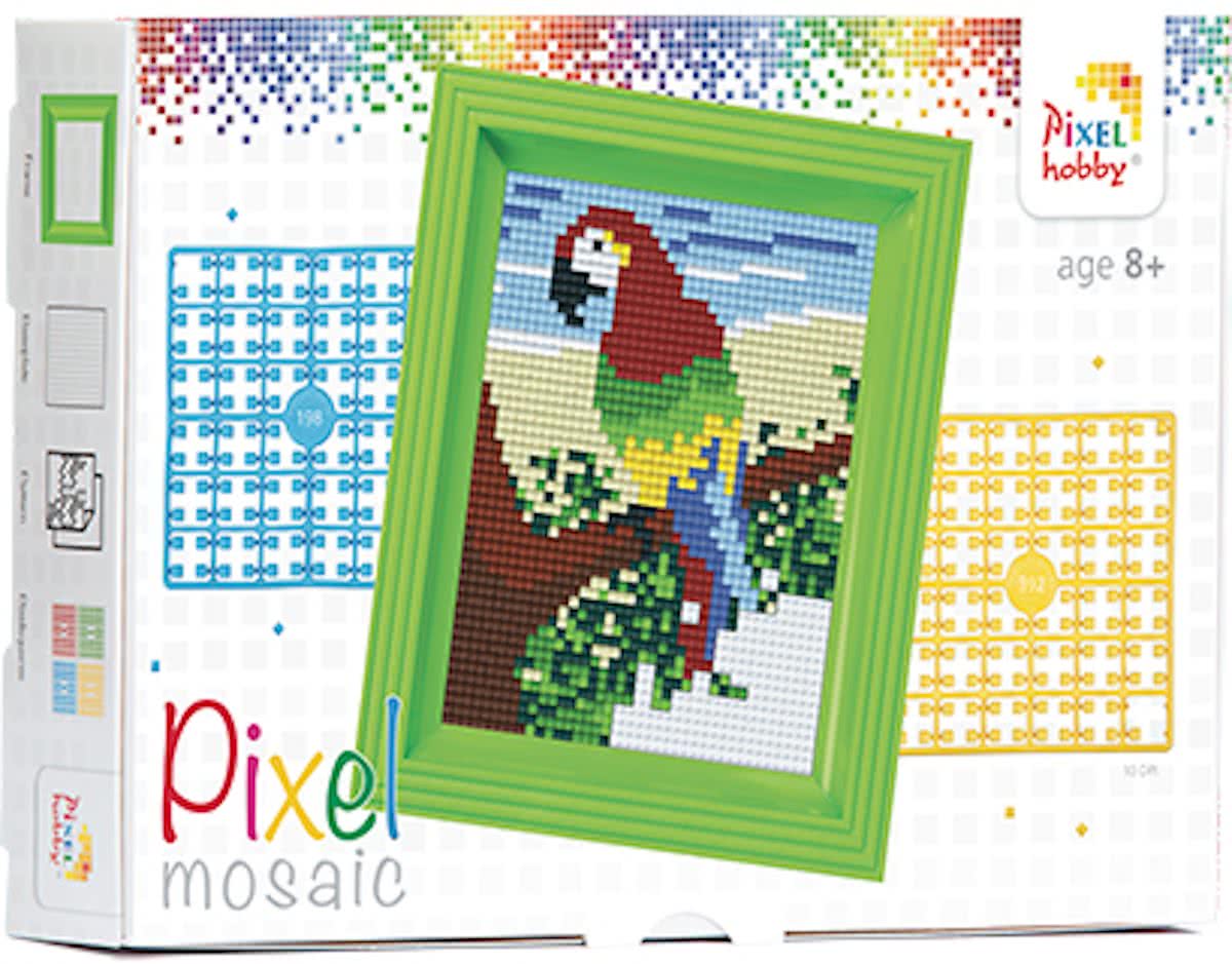 Geschenkverpakking Pixel Papagaai