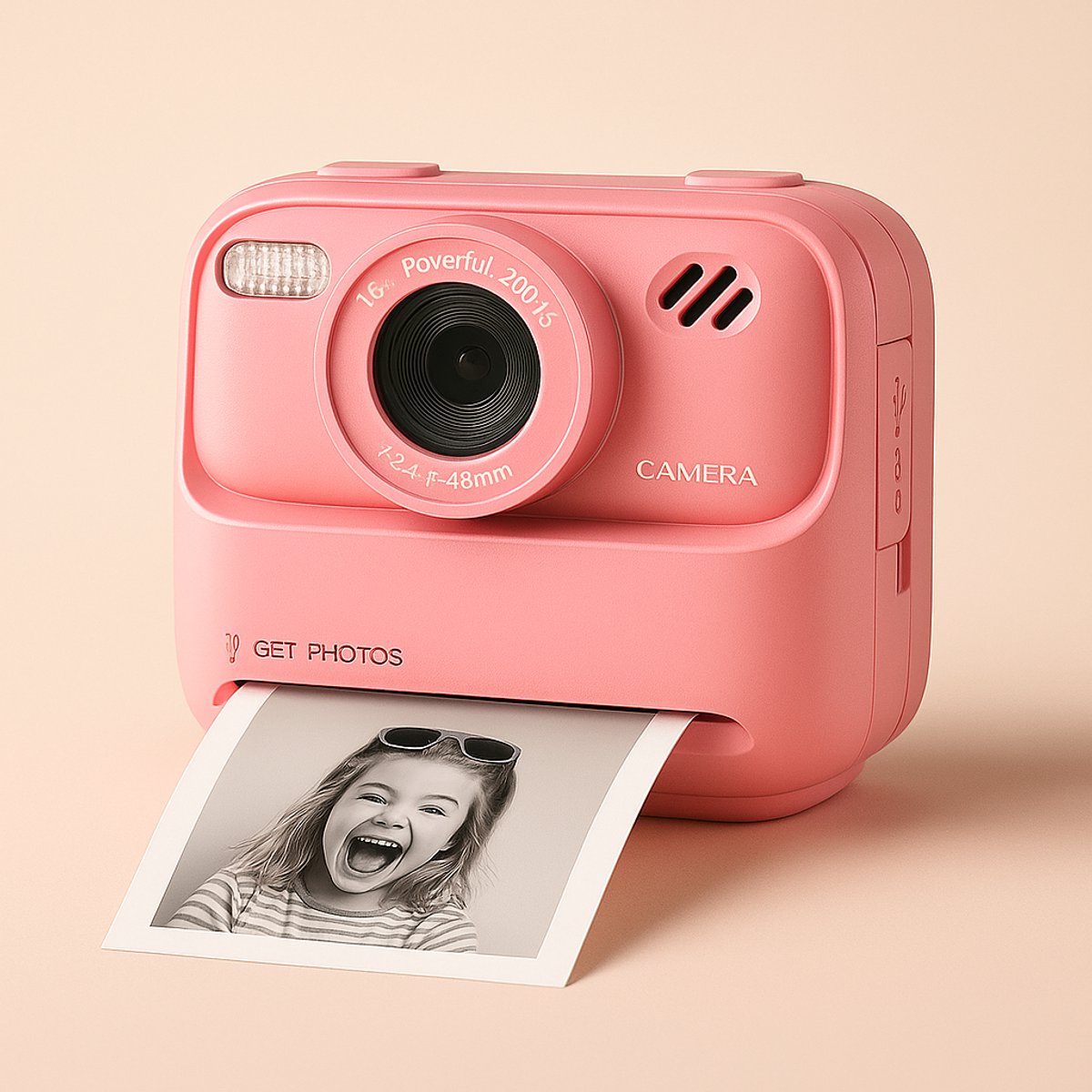   – Kinder Camera – Instant Foto – Zonder Inkt – Inclusief Papierrollen