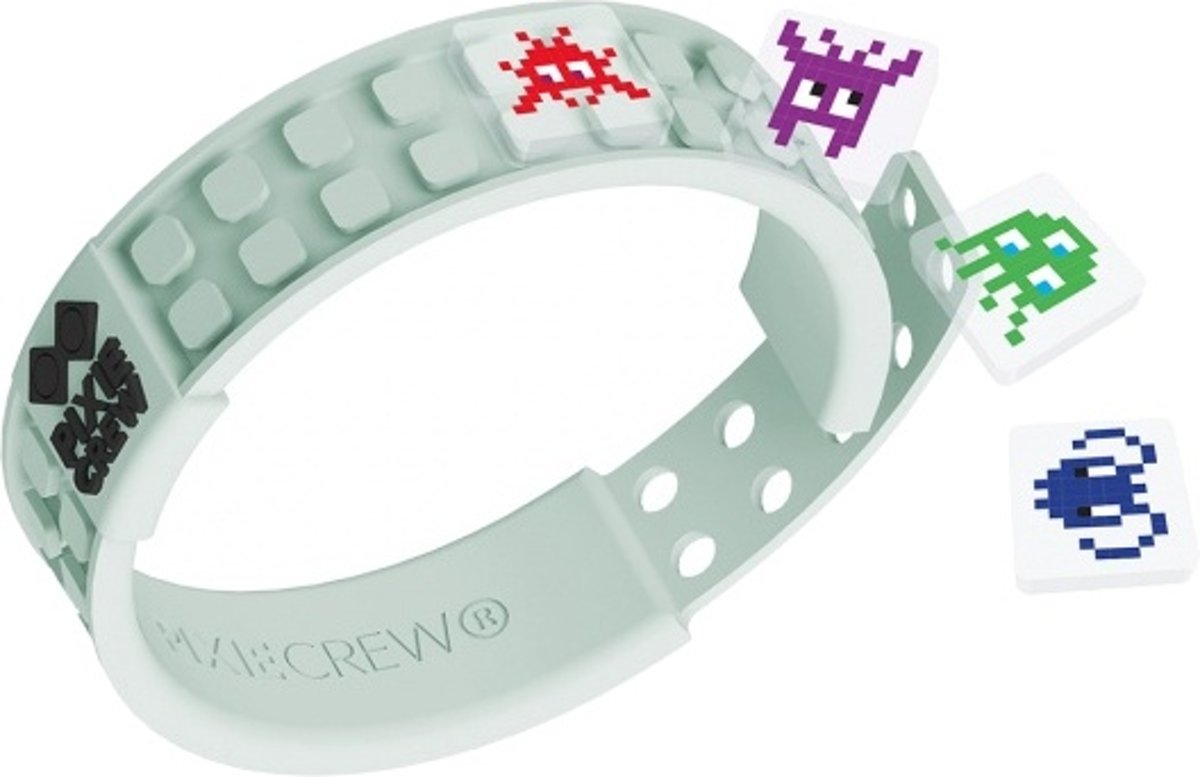 Pixie Crew Pixel Armband Space Invader Wit 65-delig
