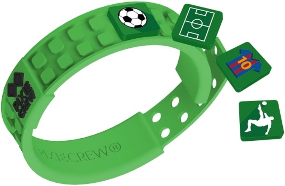Pixie Crew Pixel Armband Voetbal Groen 65-delig