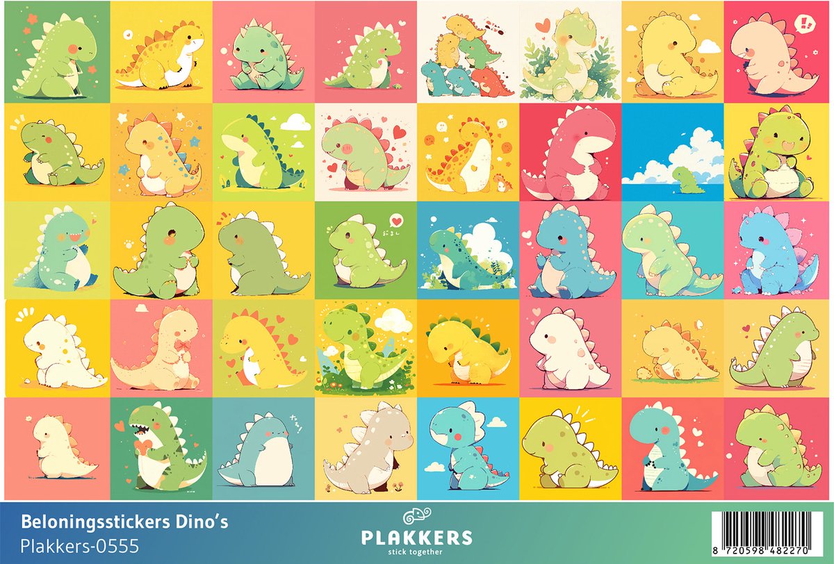 Beloningsstickers Dinos