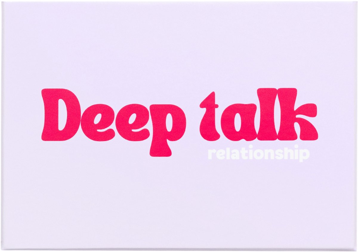 Deeptalk - Relationship - Vragenspel voor Relaties - Kaartspel - Praatkaarten - Gesprekskaarten - Cardgame - Relatie editie - 100 speelkaarten