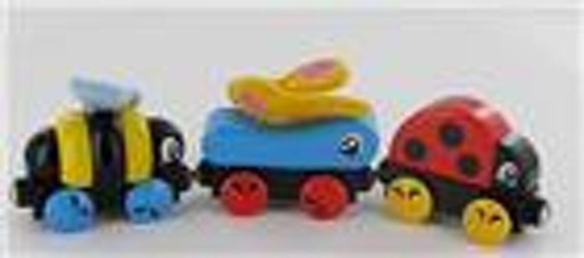 Planet Happy houten trein Lieveheersbeestjestrein
