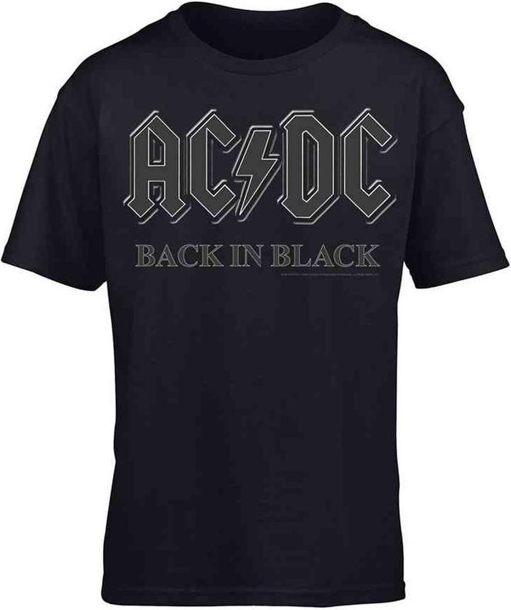 AC/DC Heren Tshirt -XXL- Back In Black Zwart