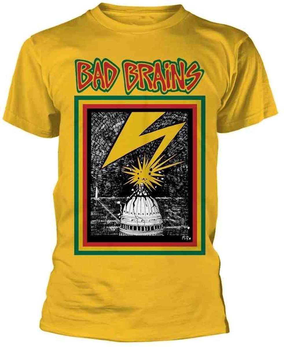 Bad Brains Heren Tshirt -S- Geel