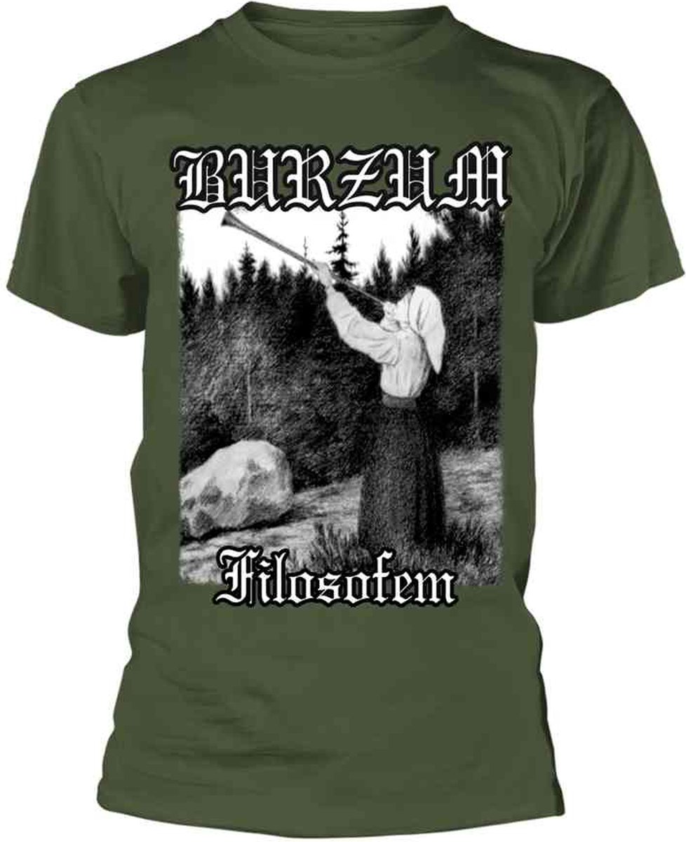 Burzum Unisex Tshirt -XXL- FILOSOFEM (GREEN) Groen