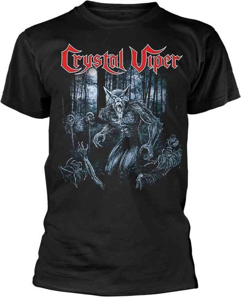 Crystal Viper Heren Tshirt -L- Wolf & The Witch Zwart