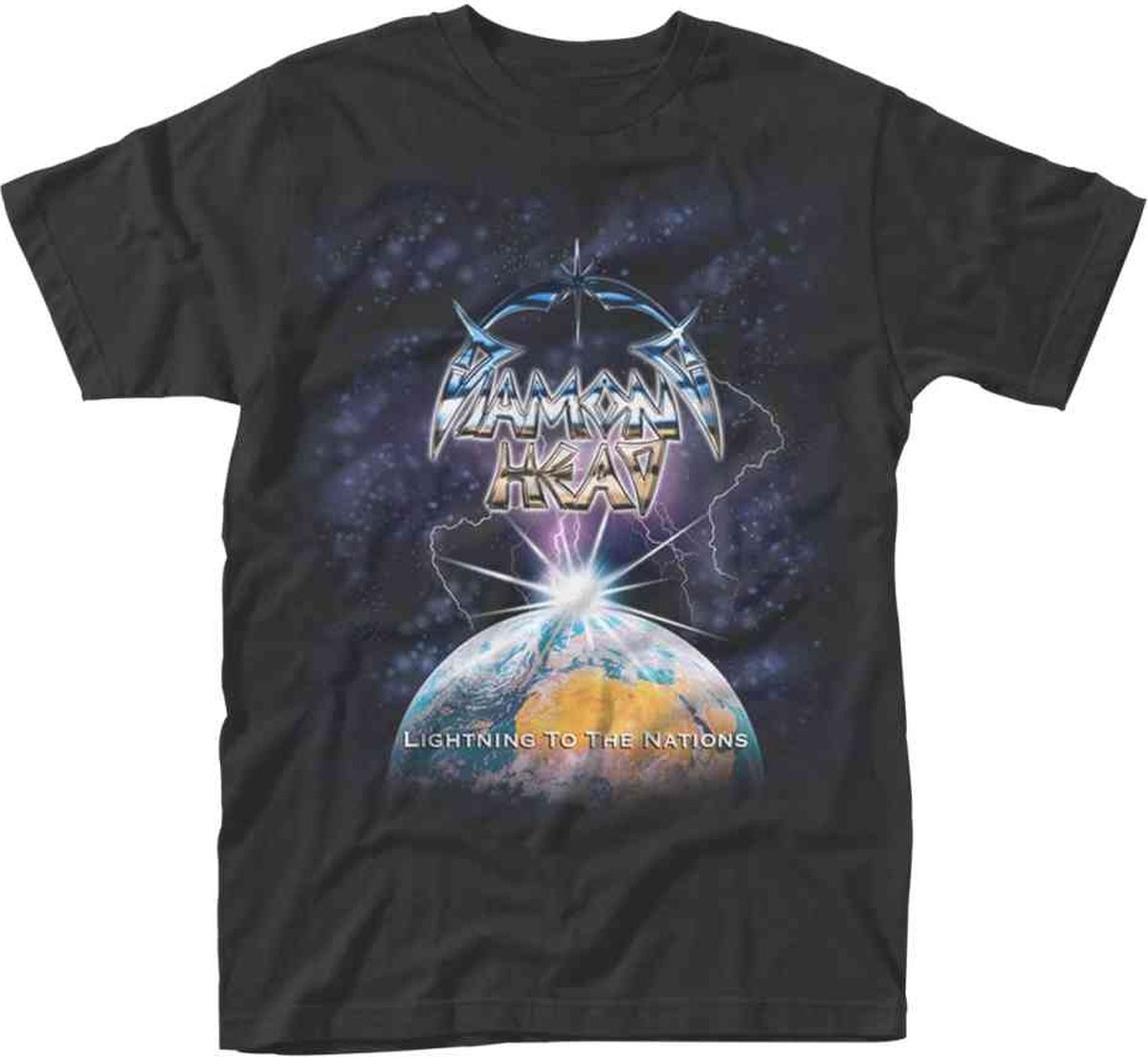 Diamond Head Heren Tshirt -M- Lightning Zwart