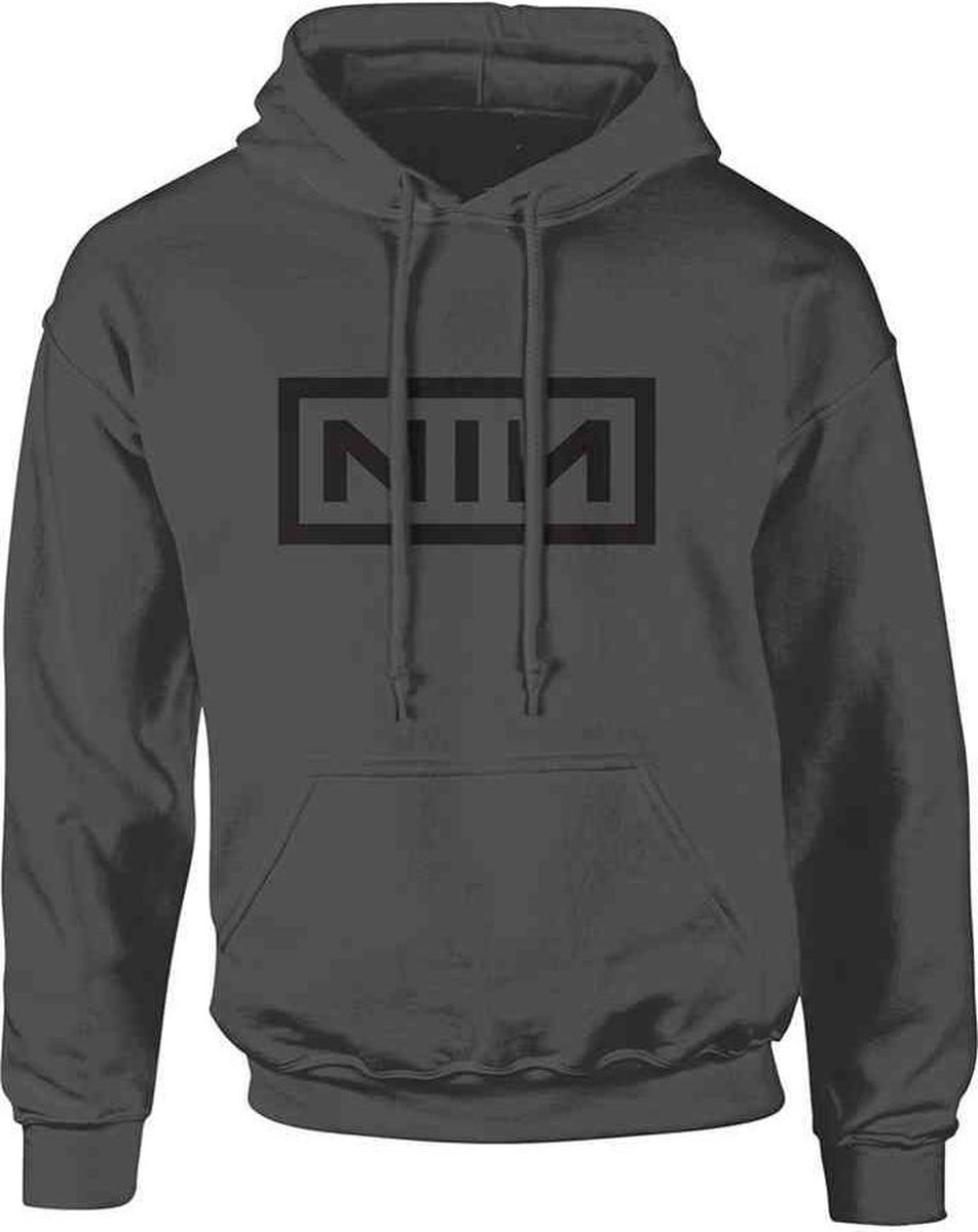 Nine Inch Nails Hoodie/trui -L- Classic Black Logo Grijs