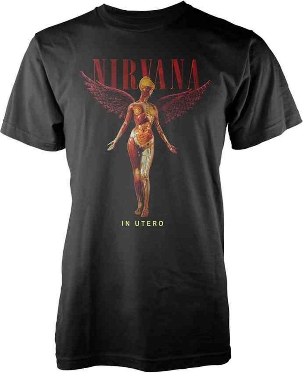 Nirvana Heren Tshirt -M- In Utero Zwart