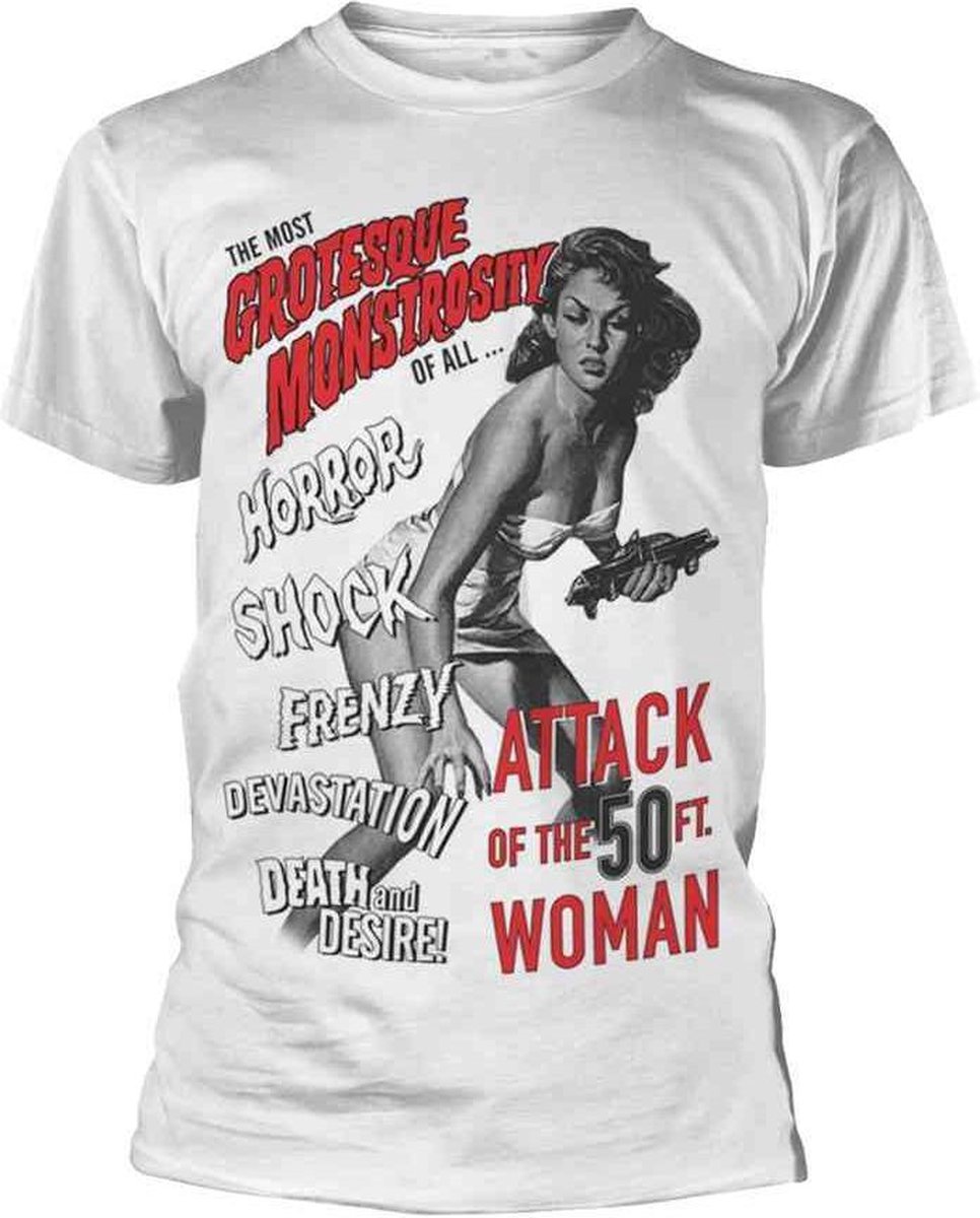 Plan 9 Attack Of The 50Ft Woman Unisex Tshirt -XL- THE MOST GROTESQUE MONSTROSITY OF ALL? Wit