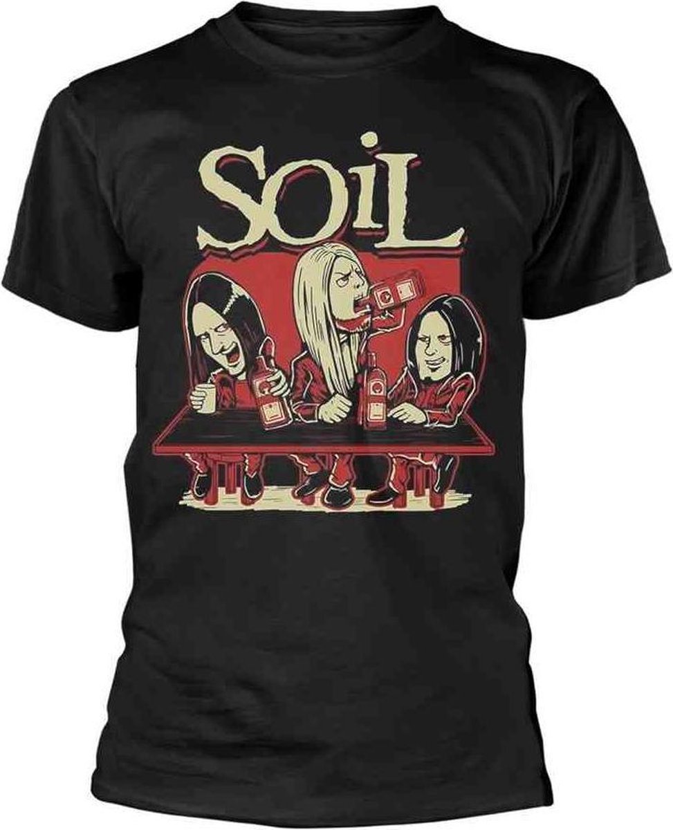 Soil Heren Tshirt -XXL- Alcoholics Zwart