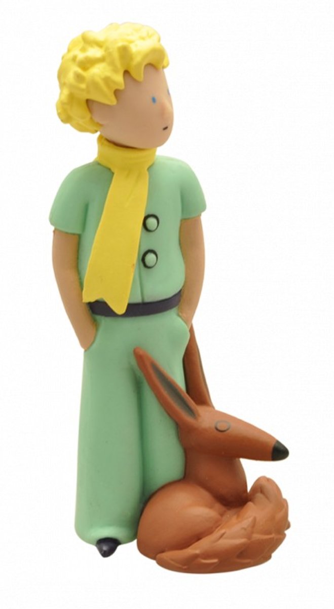 Plastoy - figuurtje De Kleine Prins met vos - 7 cm hoog