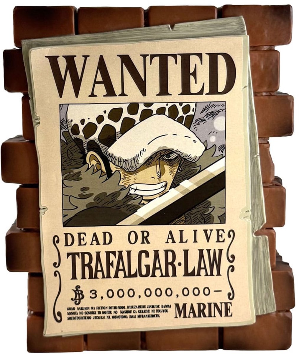 Plastoy One Piece Coin Bank Law Wanted Banks