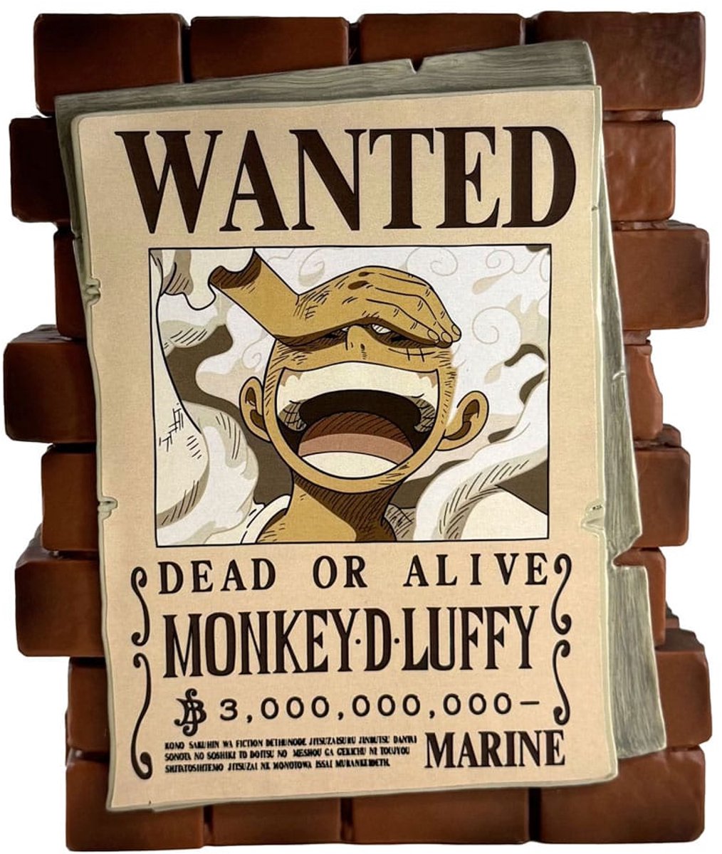 Plastoy One Piece Coin Bank Luffy Wanted Banks