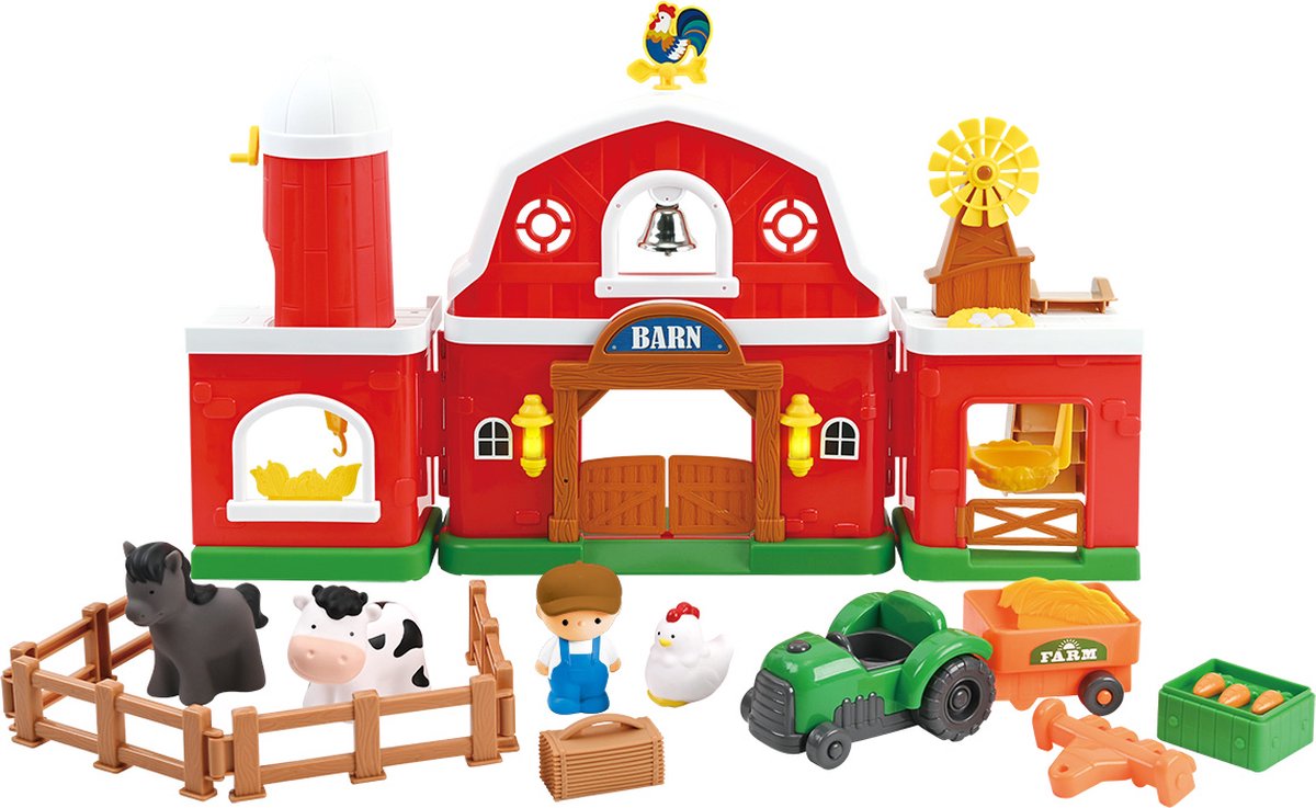 Vrolijk boerenerf - op batt.