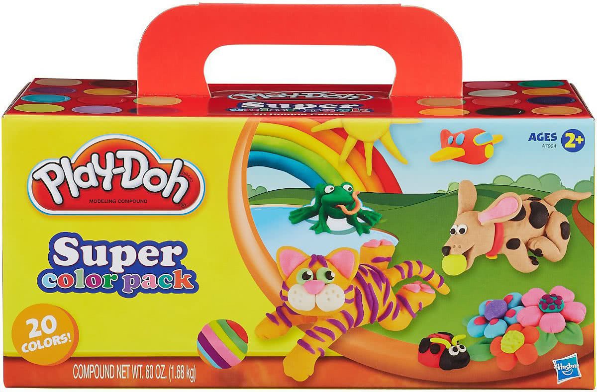 Play-Doh 20 kleuren potjes - 1680 gram - Klei