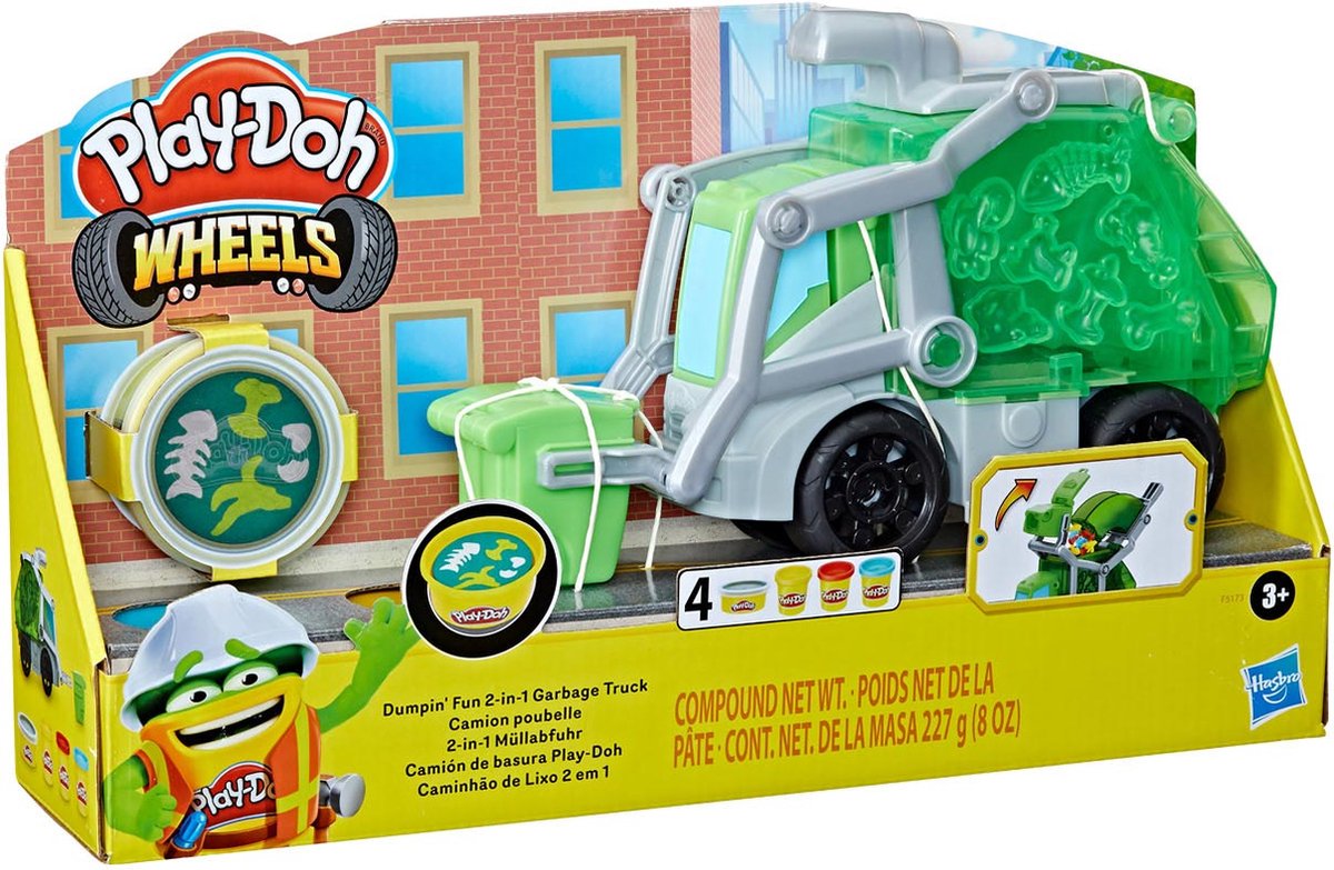 Play-Doh Dumpin Fun 2 in 1 Vuilniswagen - Boetseerklei
