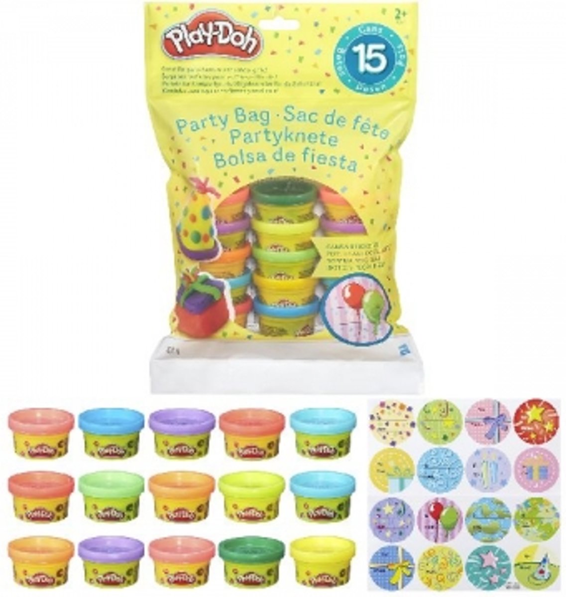 Play-Doh Party Bag met 15 Play-Doh Potjes