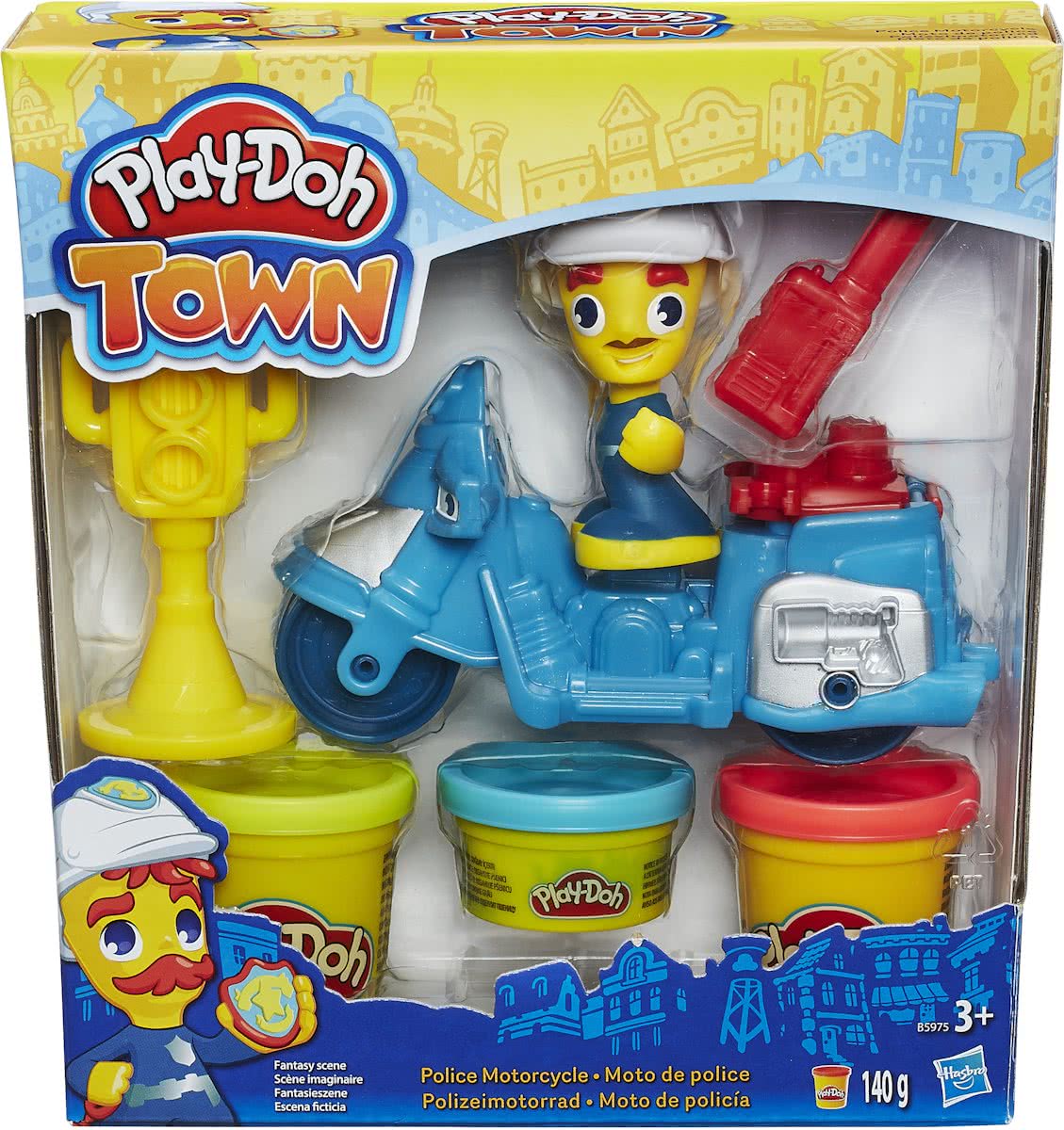 Play-Doh Town mini Voertuigen - incl. 3 potjes - Klei