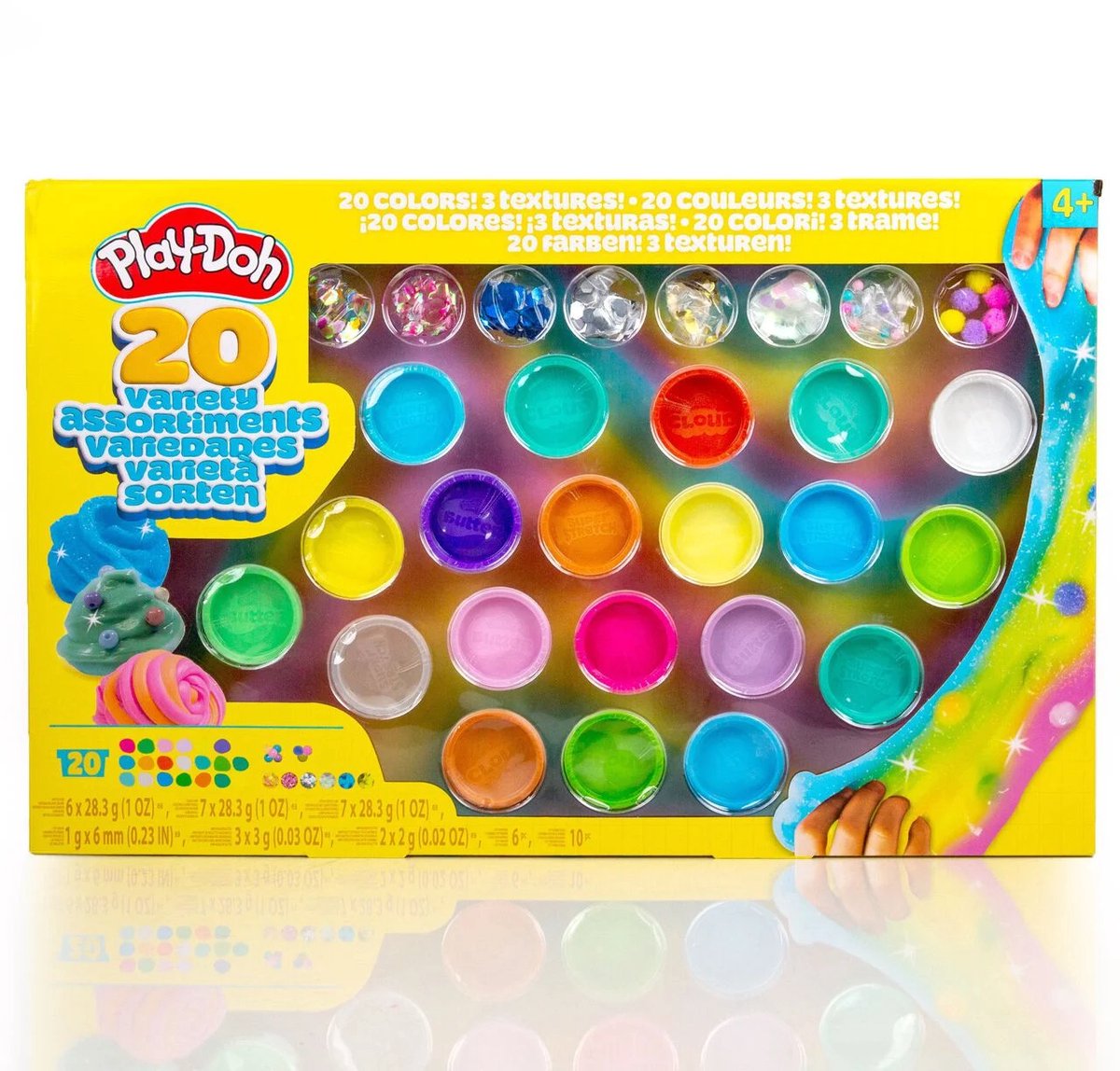 Play doh - mega slime pack - 20 stuks mix