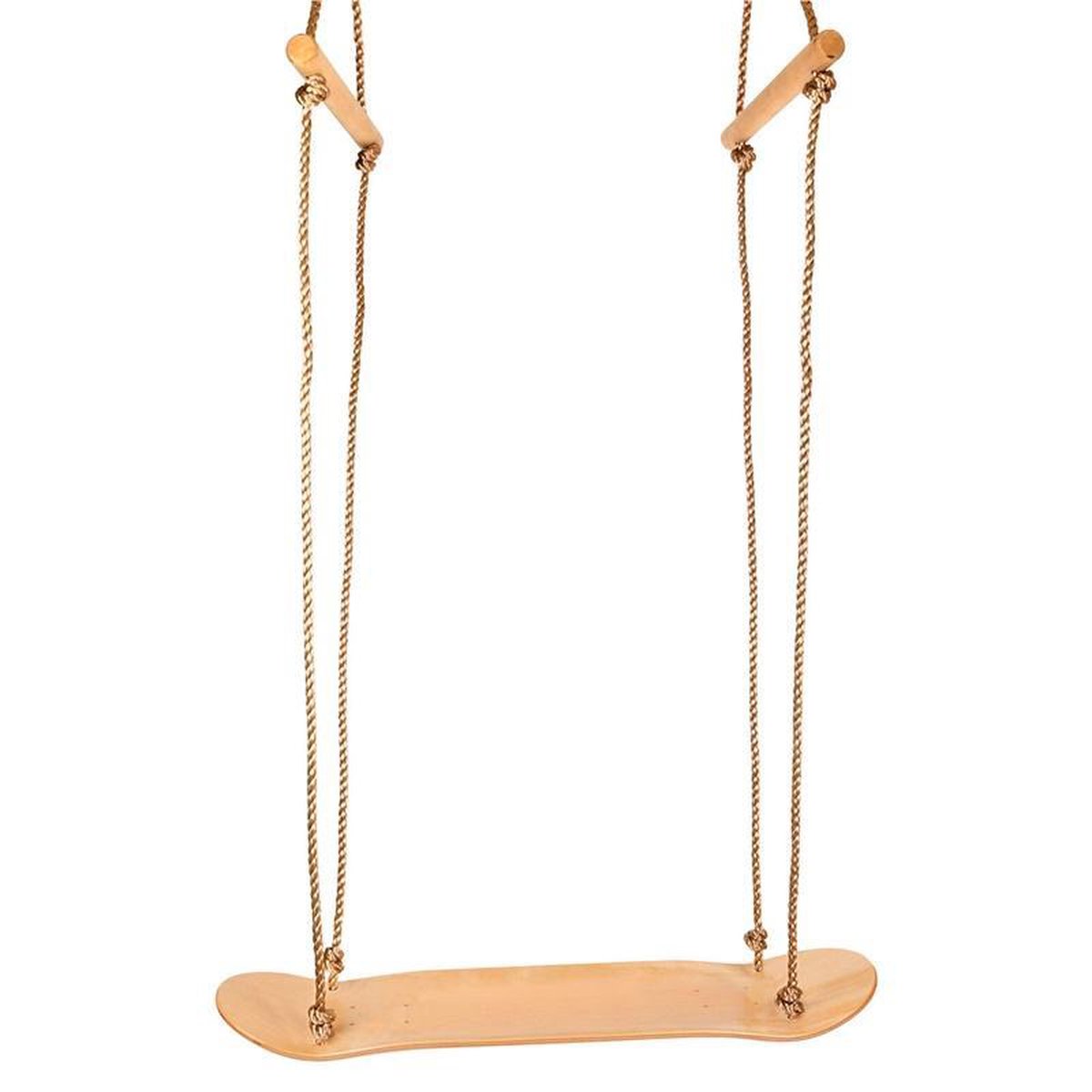 Houten Skateboard Schommel met touw