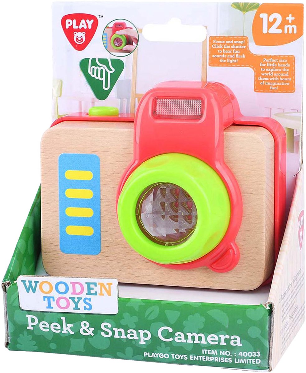   houten speelgoedcamera educatief speelgoed multi kleuren.