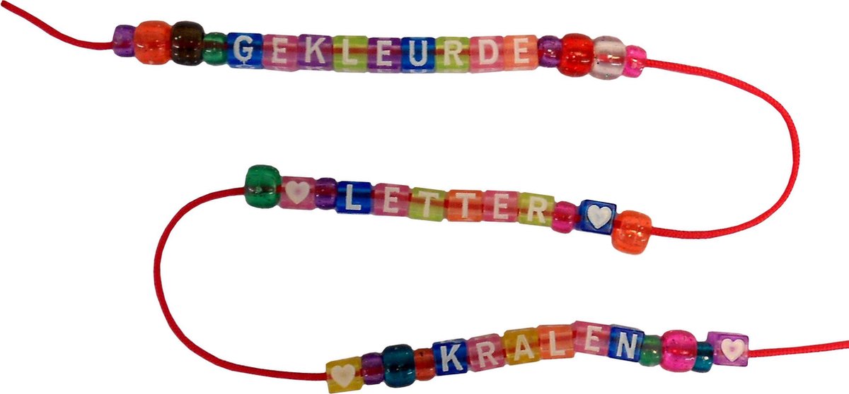 Playbox plastic Kongokralen en letterkralen 1000st