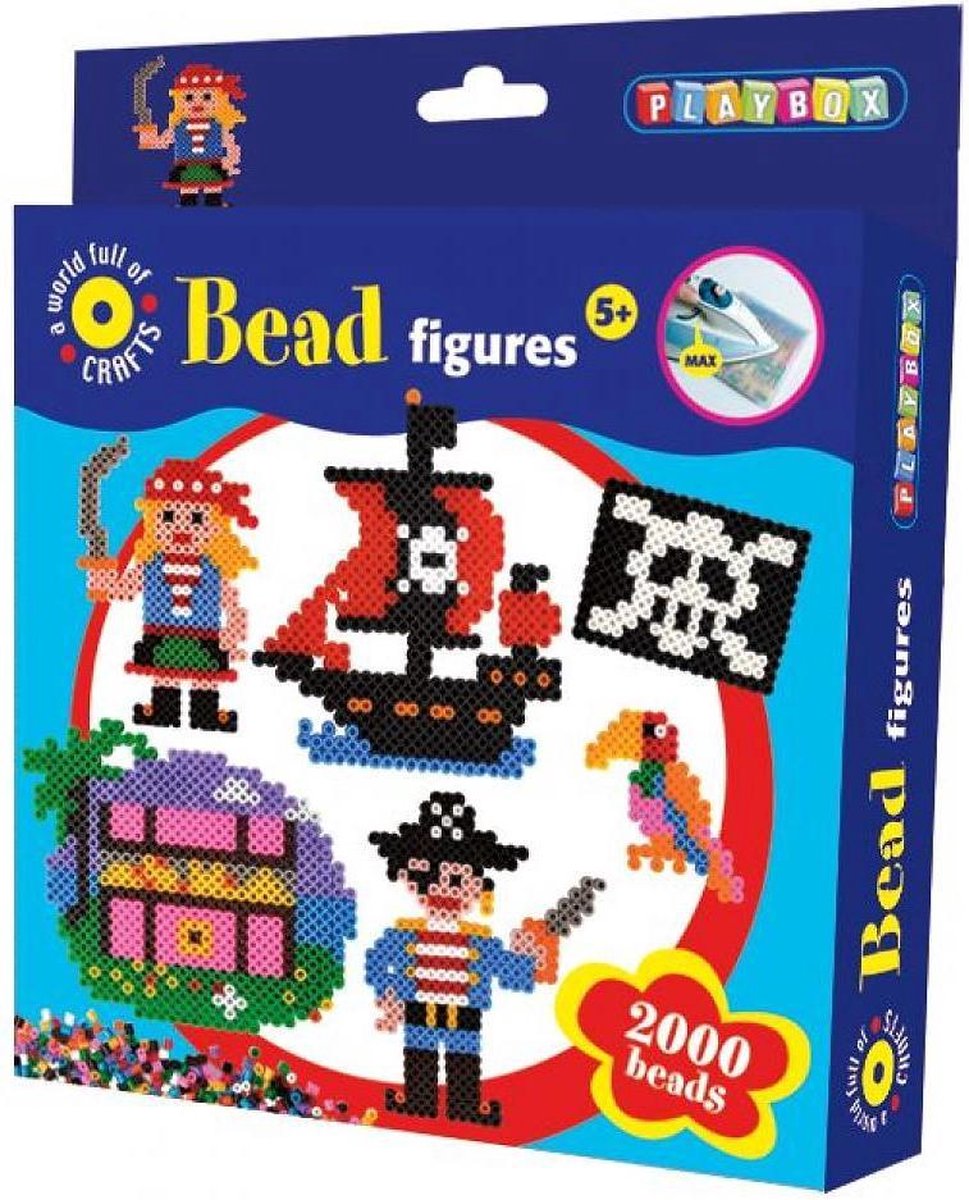 Set van 2000 strijkparels Piraten thema
