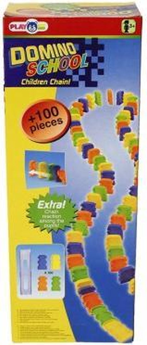 Dominostenen 100 stuks + houder (zonder trein)