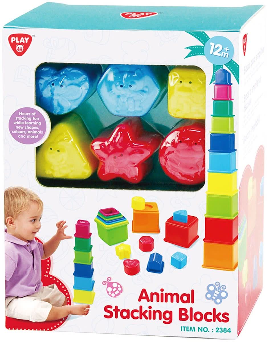 Playgo Sorteer en Leer Stapelblokken