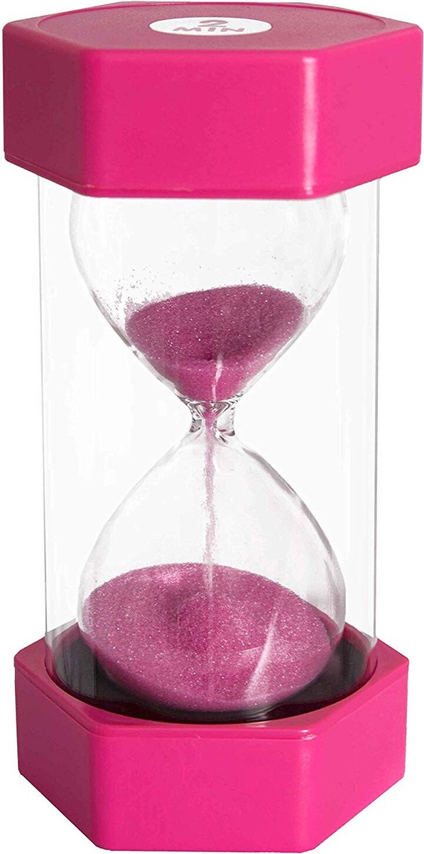 Zandloper – 2 minuten Roze