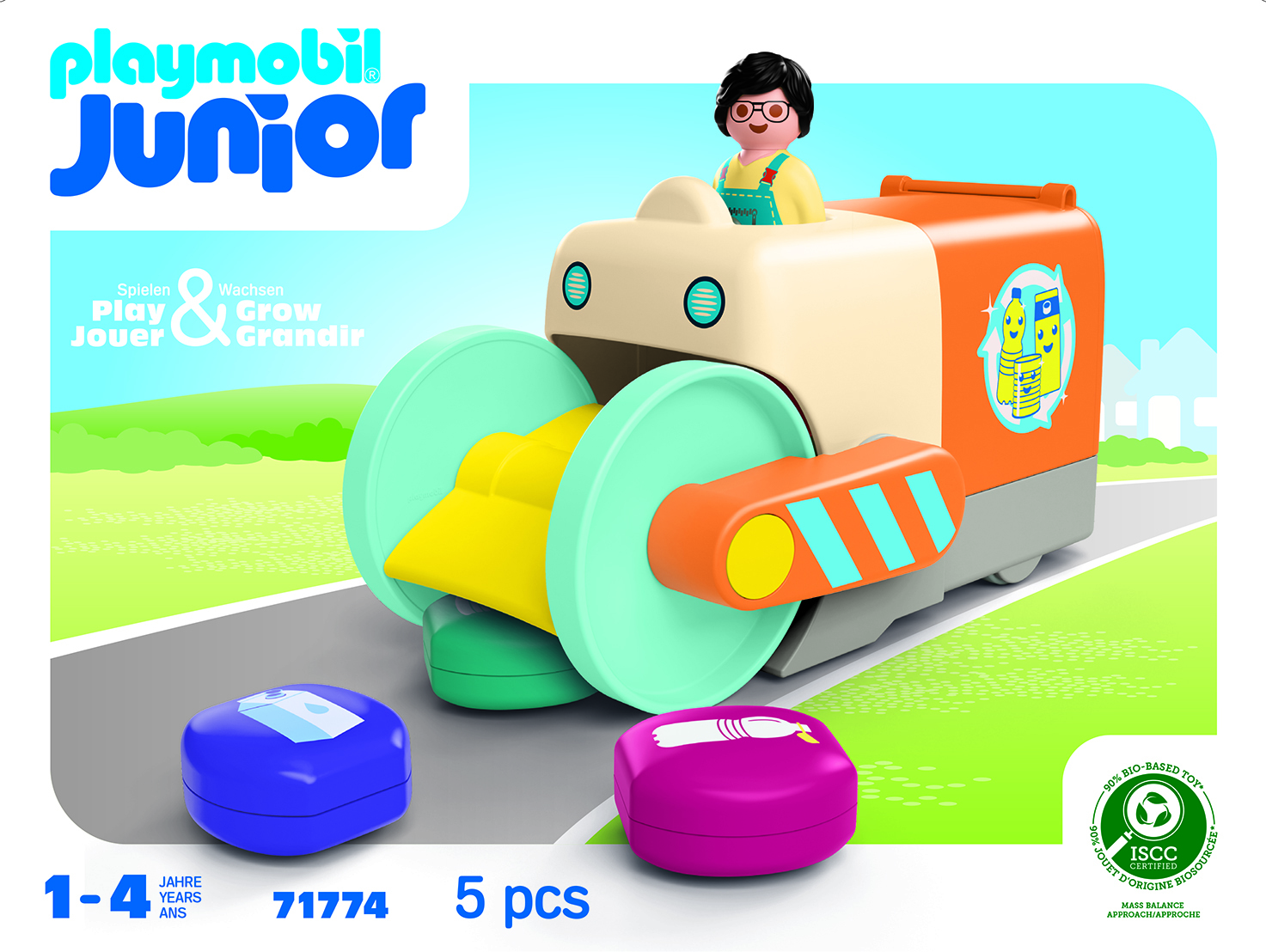 Playmobil Junior duw- en grijpvuilniswagen