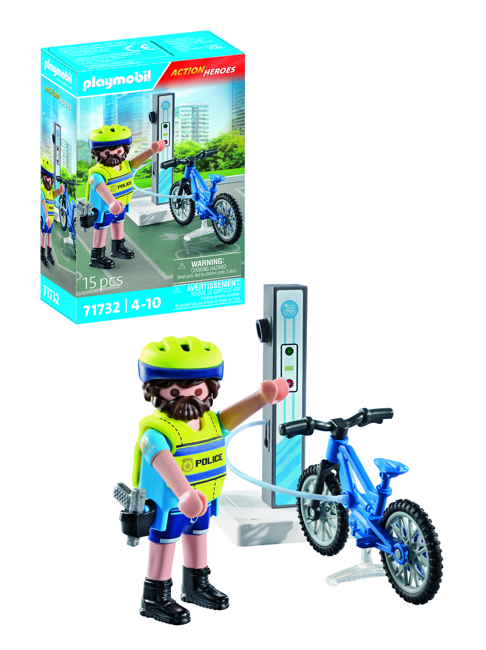 Playmobil® Action heroes 71732 politie fiets patrouille