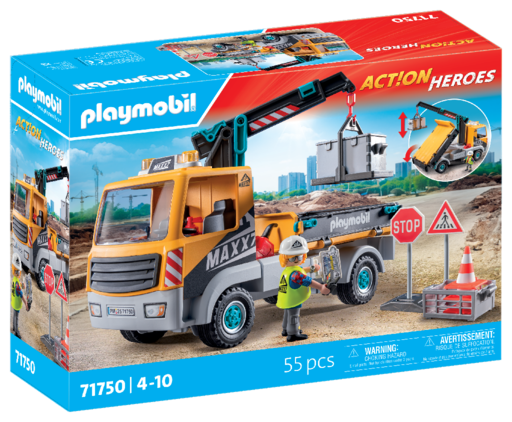 Playmobil® Action heroes 71750 bouwvrachtwagen met kraan