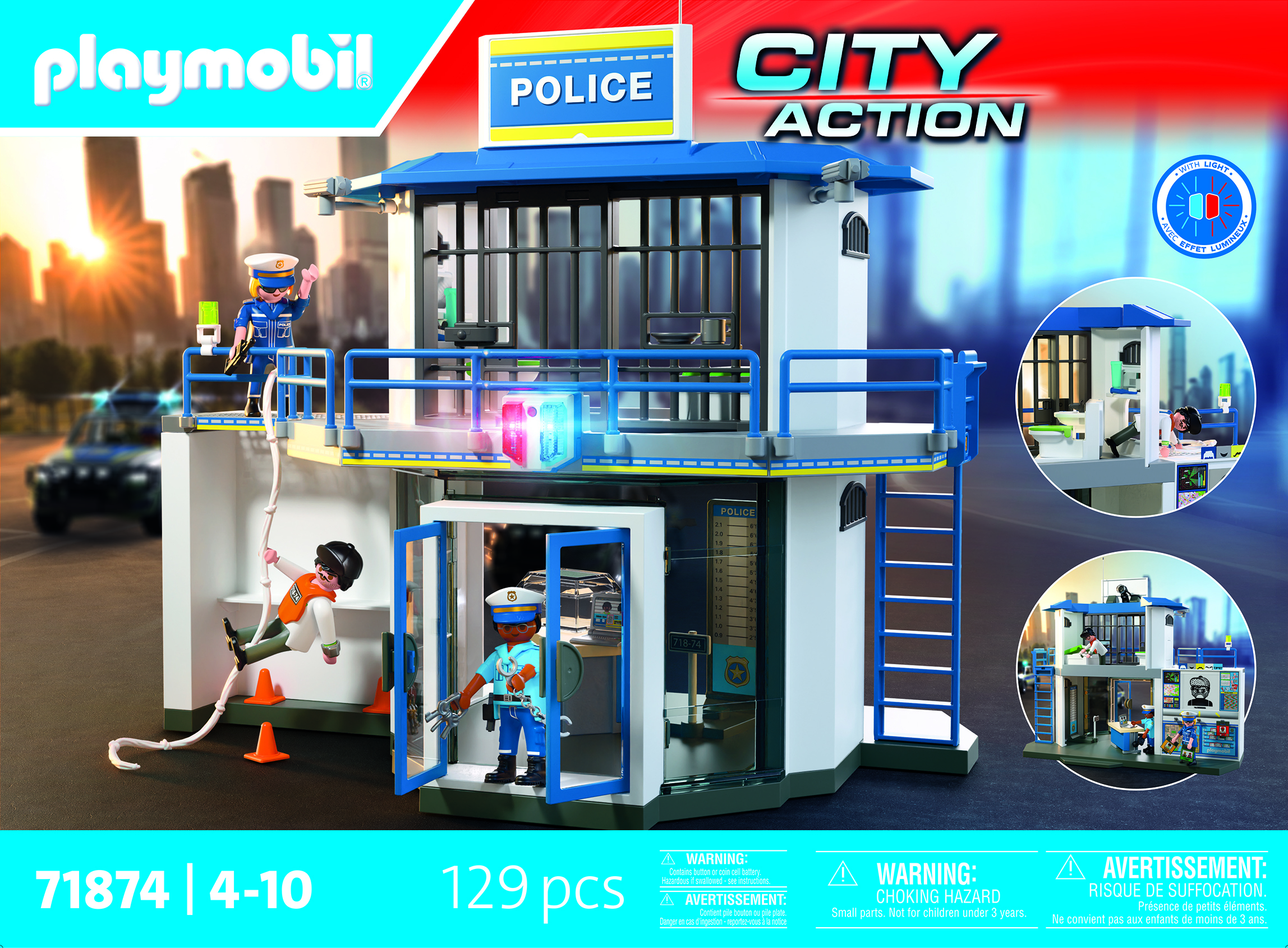 Playmobil® Police 71874 Politiebureau met onderzoeksruimte