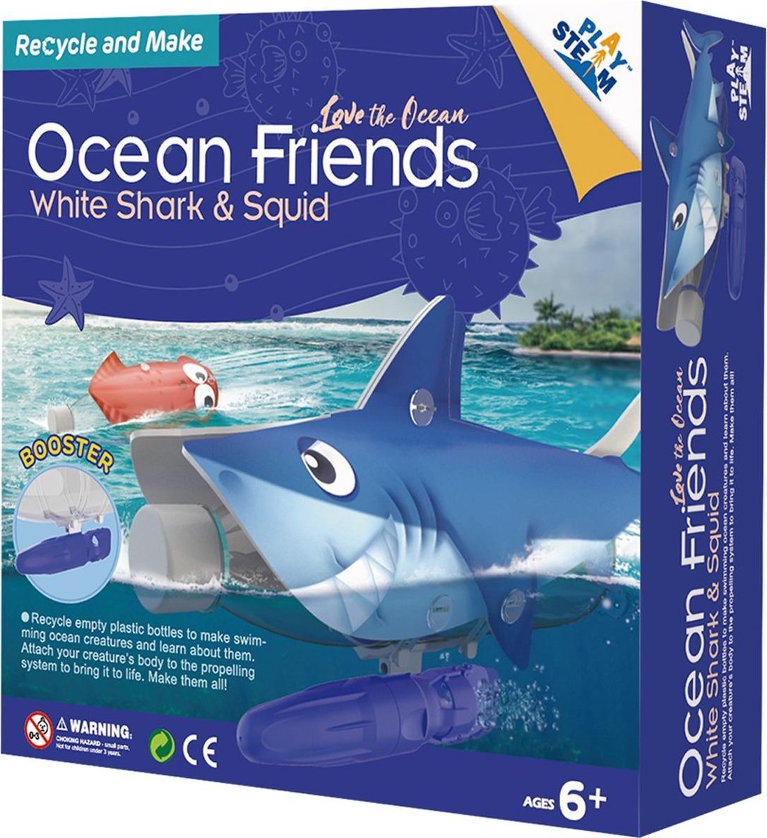 PlaySTEAM - White Shark & Squid