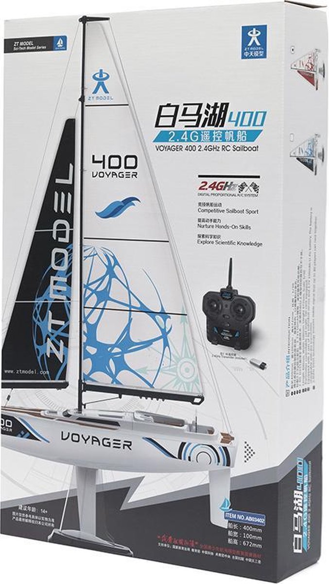 Playsteam Voyager 400 2.4G zeilboot-rood